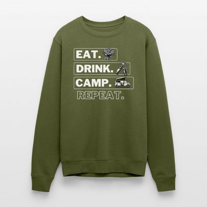 Camping Kreislauf - Herren Camping Sweatshirt - Bulli - Khaki