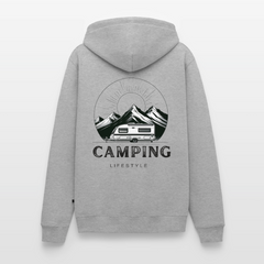 Camping Lifestyle - Herren Camping Hoodie - Grau meliert