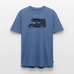 Camping Typografie - Herren Camping T-Shirt - Taubenblau