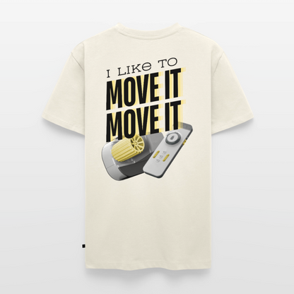I like to move it - Herren Camping T-Shirt - Naturweiß
