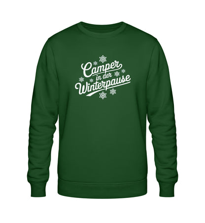 Camper im Winter - Damen Organic Sweatshirt - LazyDonkeyDesign 