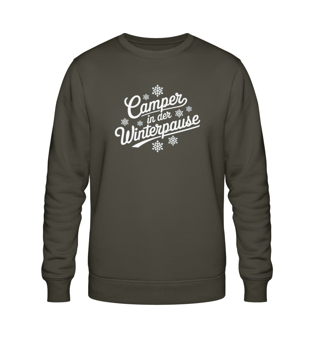 Camper im Winter - Damen Organic Sweatshirt - LazyDonkeyDesign 