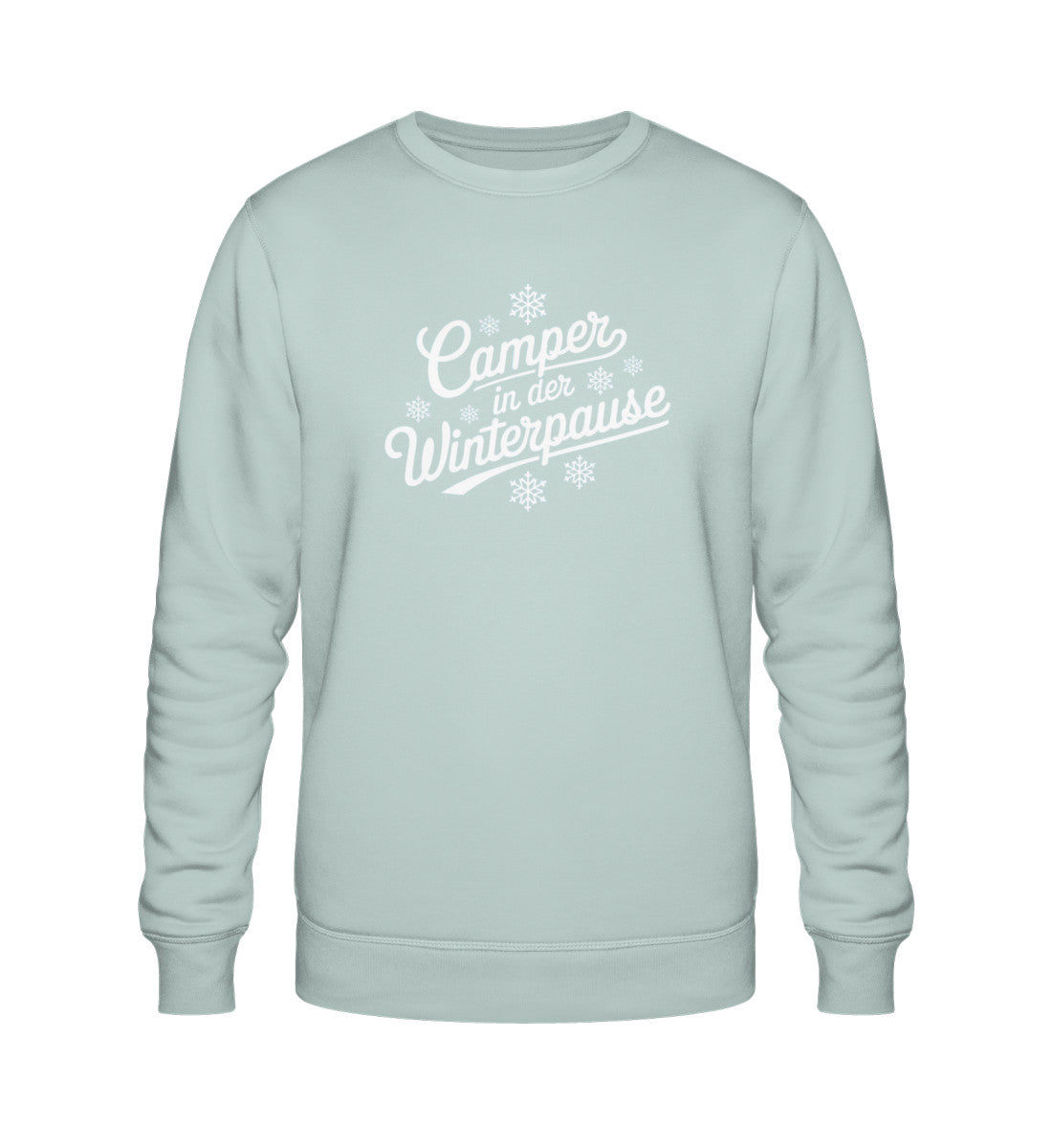 Camper im Winter - Damen Organic Sweatshirt - LazyDonkeyDesign 