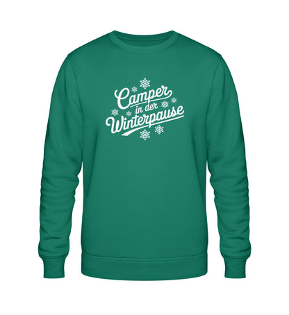 Camper im Winter - Damen Organic Sweatshirt - LazyDonkeyDesign 