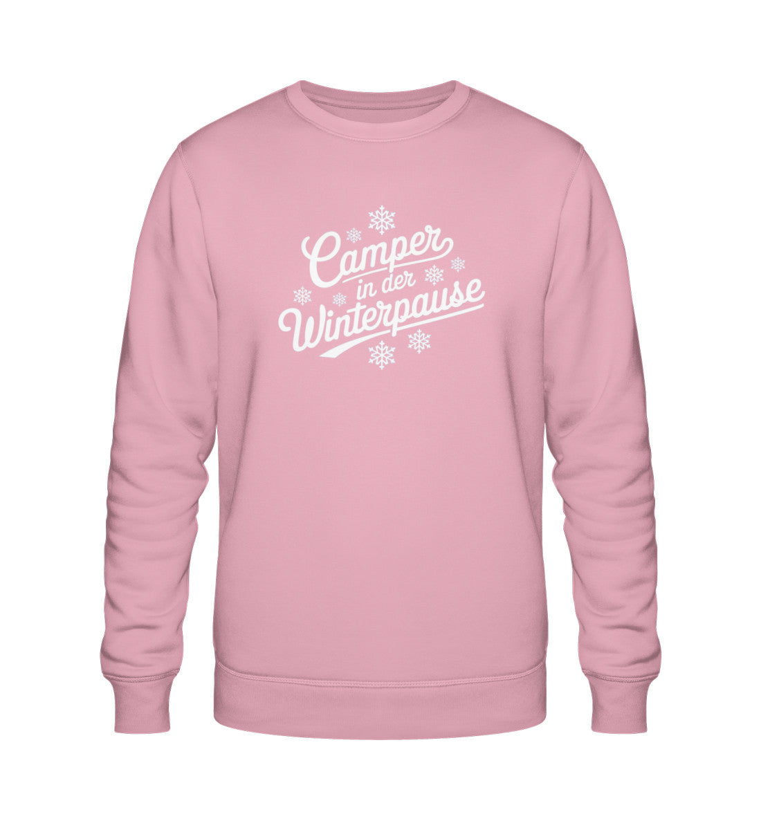 Camper im Winter - Damen Organic Sweatshirt - LazyDonkeyDesign 