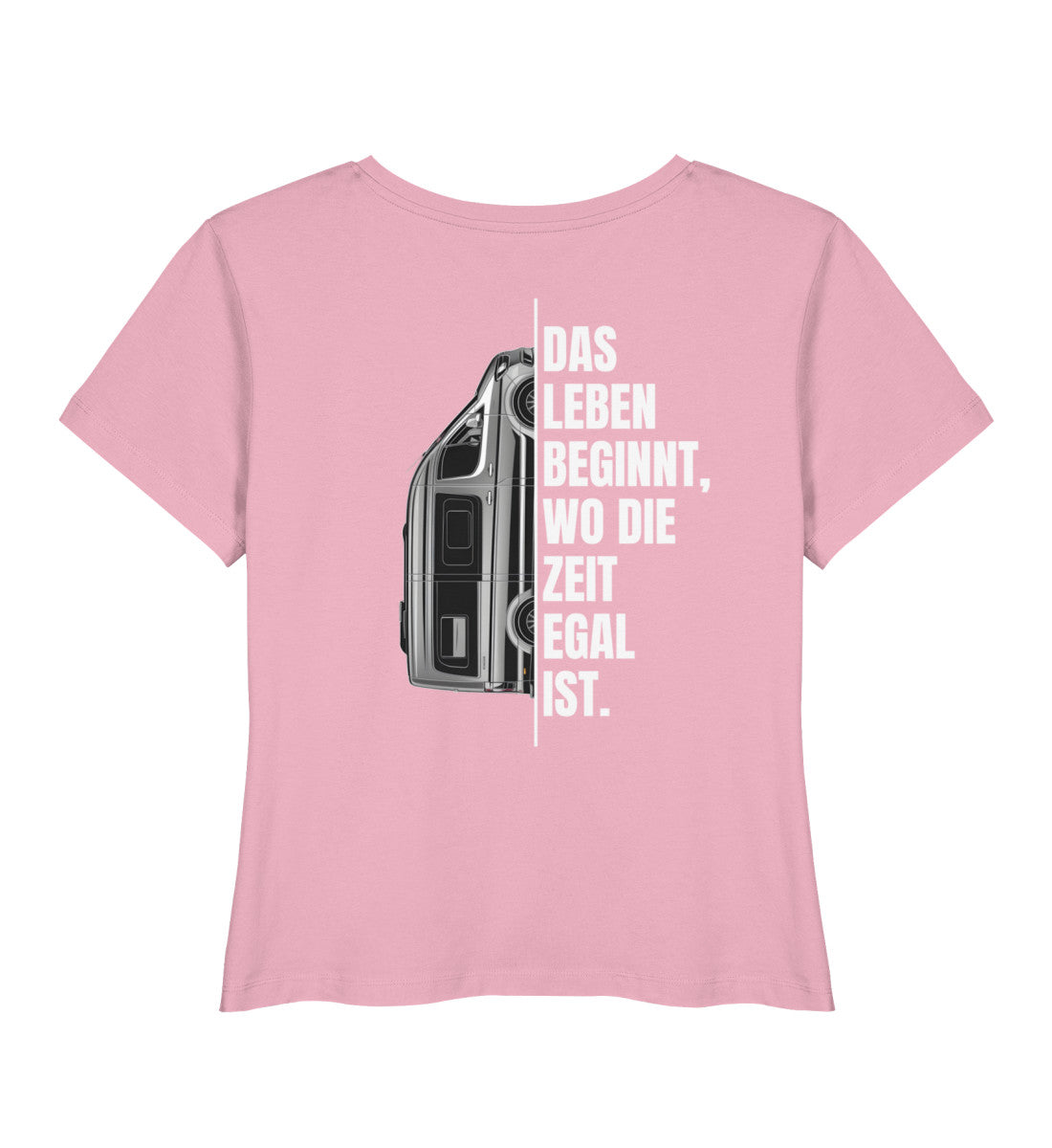 Camping ist Zeitlos - Damen Organic T-Shirt - Vanlife - Rückenmotiv - LazyDonkeyDesign 