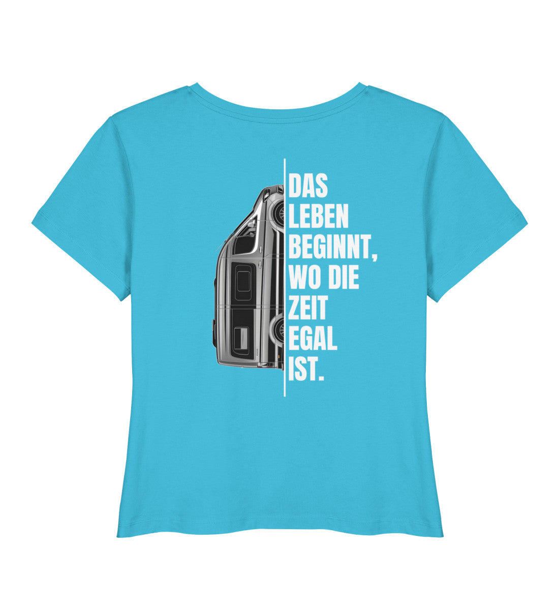 Camping ist Zeitlos - Damen Organic T-Shirt - Vanlife - Rückenmotiv - LazyDonkeyDesign 