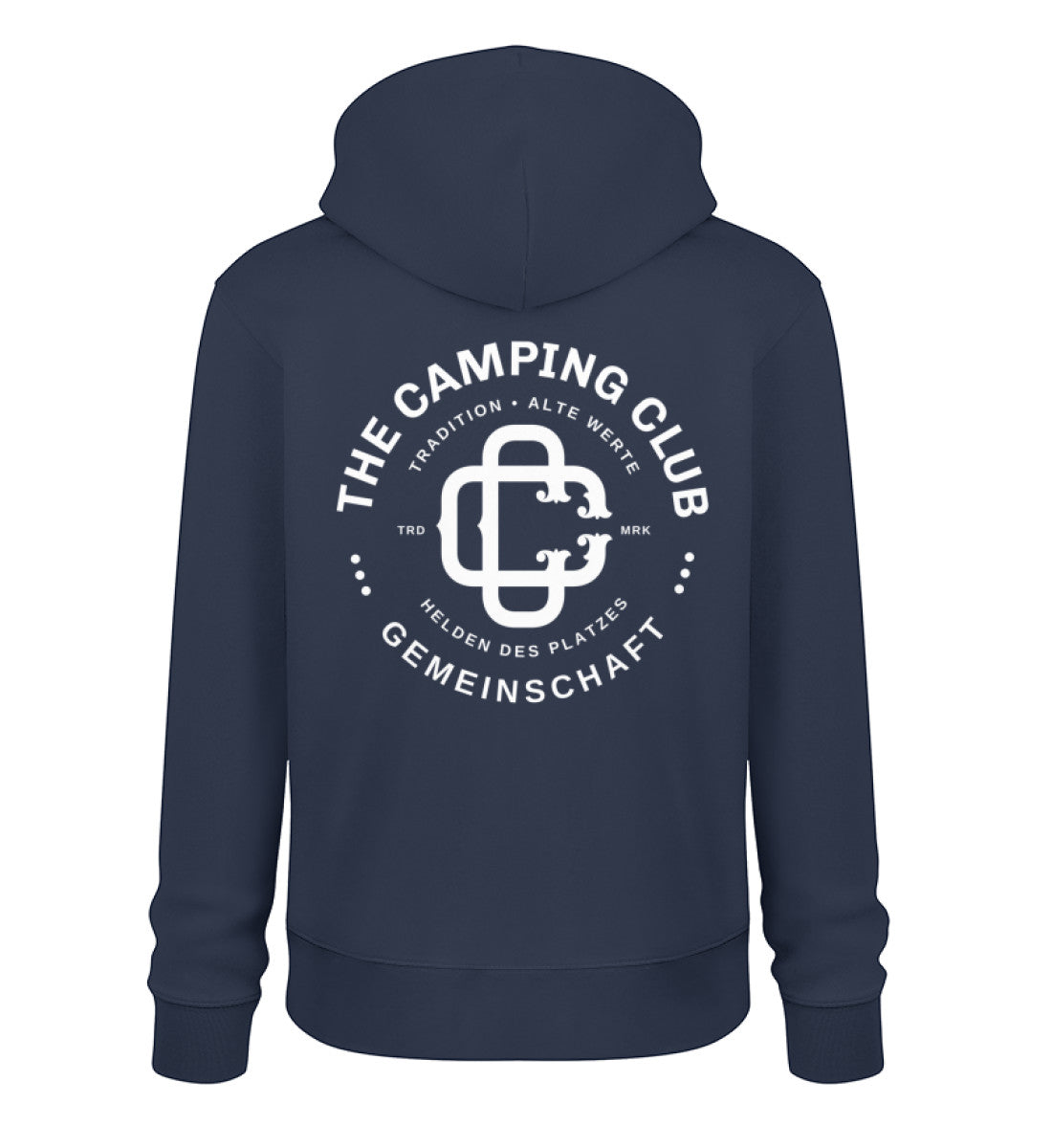 Camping Club - Herren Organic Hoodie - LazyDonkeyDesign 