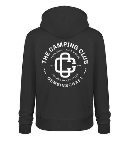 Camping Club - Herren Organic Hoodie - LazyDonkeyDesign 