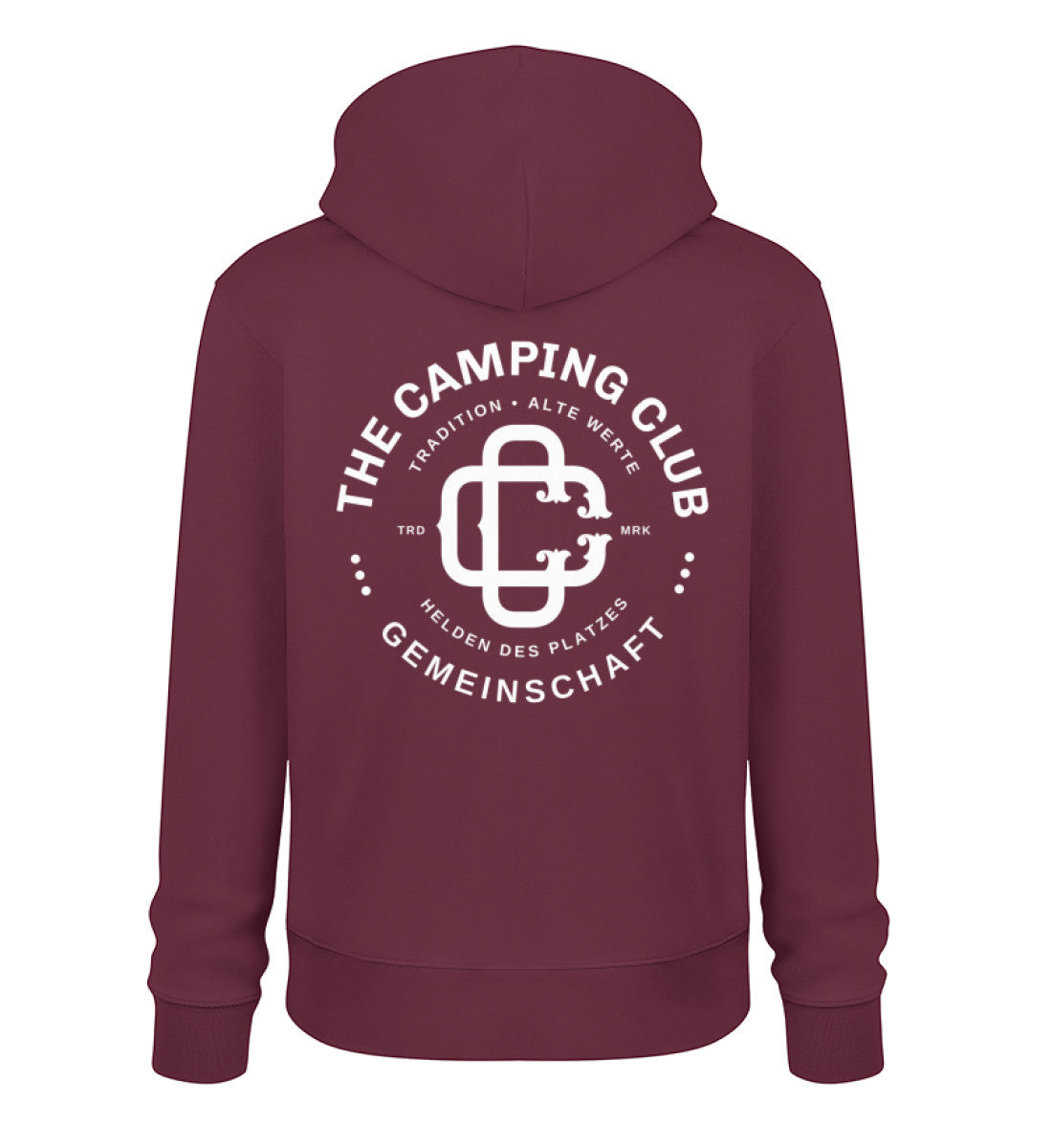 Camping Club - Herren Organic Hoodie - LazyDonkeyDesign 