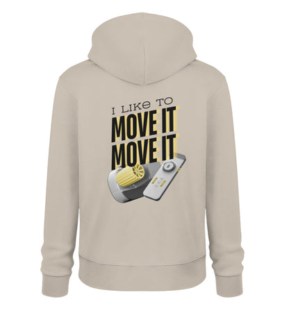 I like to move it - Herren Organic Hoodie - LazyDonkeyDesign 