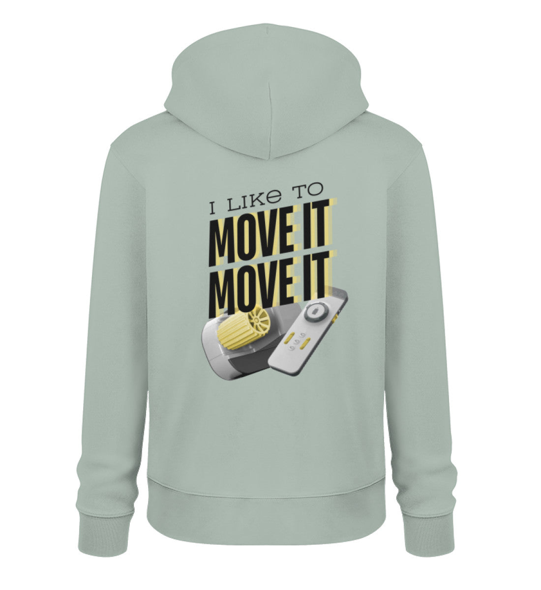 I like to move it - Herren Organic Hoodie - LazyDonkeyDesign 