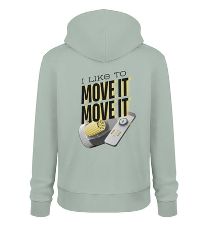 I like to move it - Herren Organic Hoodie - LazyDonkeyDesign 