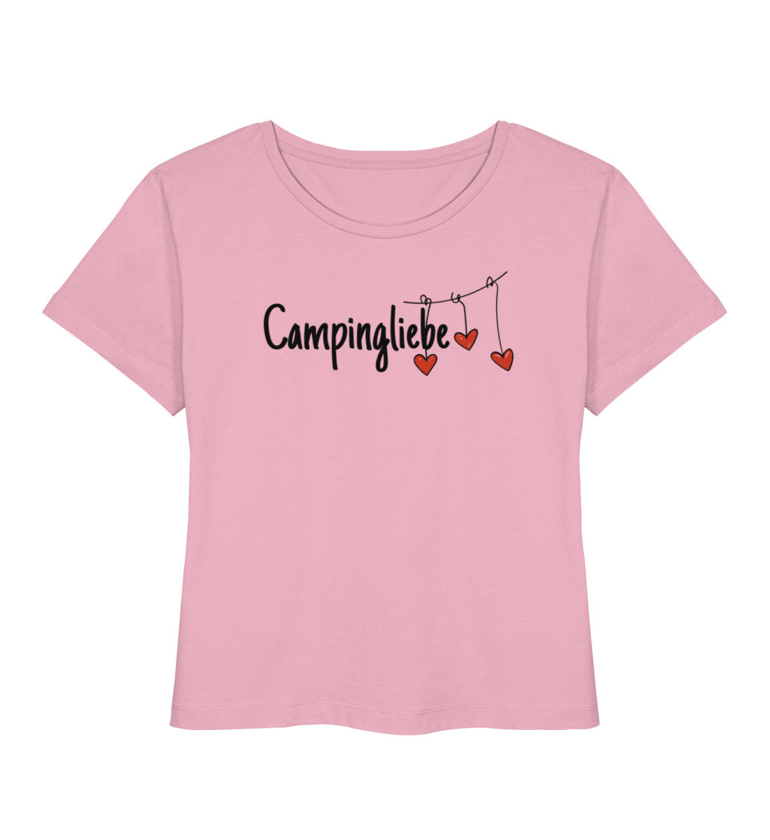 Campingliebe - Damen Organic T-Shirt - LazyDonkeyDesign 