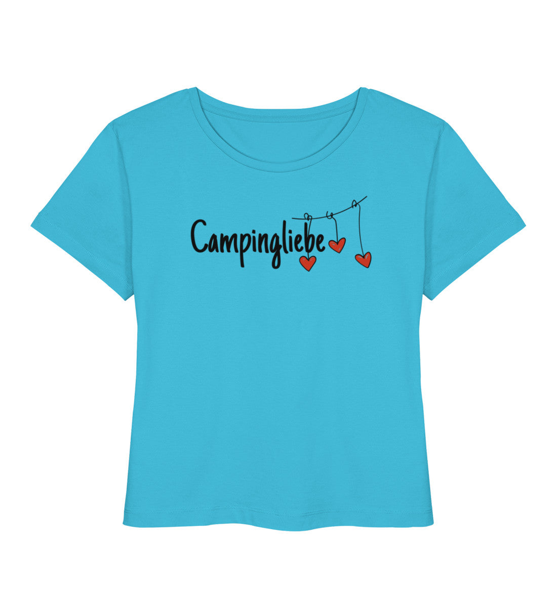 Campingliebe - Damen Organic T-Shirt - LazyDonkeyDesign 
