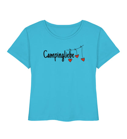 Campingliebe - Damen Organic T-Shirt - LazyDonkeyDesign 