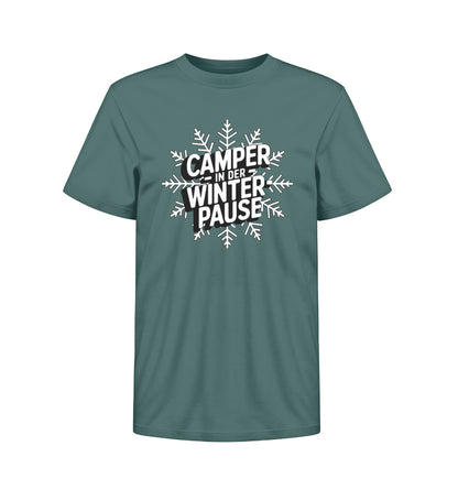 Camper in Winterpause - Kinder Organic Shirt - LazyDonkeyDesign 