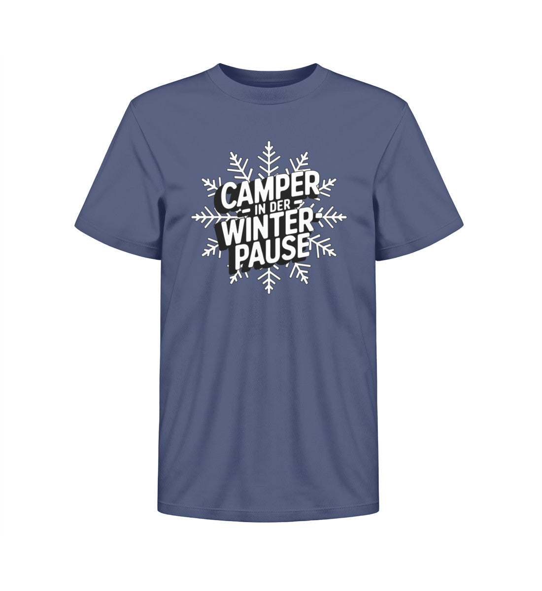Camper in Winterpause - Kinder Organic Shirt - LazyDonkeyDesign 