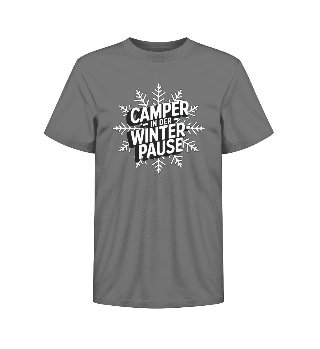 Camper in Winterpause - Kinder Organic Shirt - LazyDonkeyDesign 