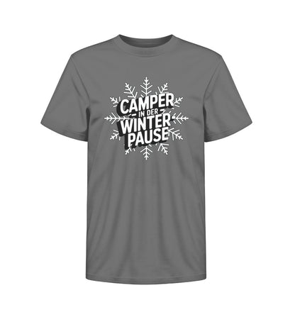 Camper in Winterpause - Kinder Organic Shirt - LazyDonkeyDesign 
