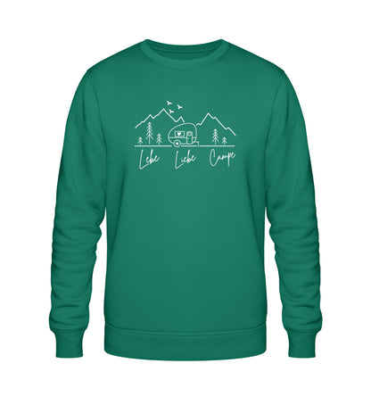 Lebe Liebe Campe - Damen Organic Sweatshirt - LazyDonkeyDesign 
