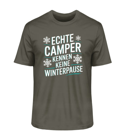 Camper ohne Winterpause - Herren Organic Shirt - LazyDonkeyDesign 
