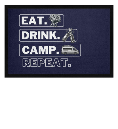 Eat Drink Van Repeat - Camping Fußmatte - LazyDonkeyDesign 
