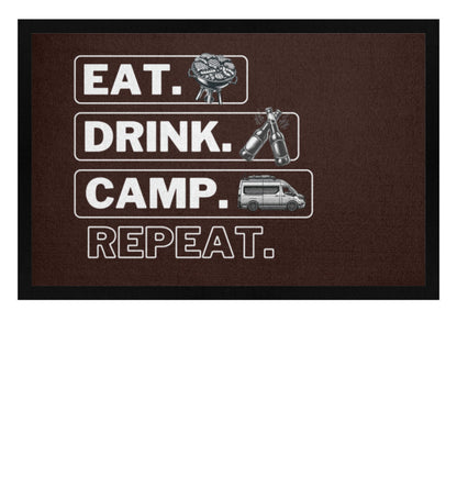 Eat Drink Van Repeat - Camping Fußmatte - LazyDonkeyDesign 