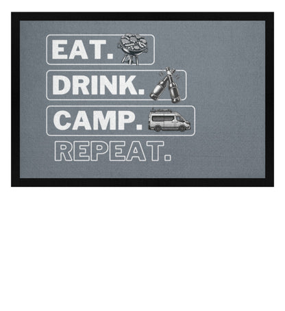 Eat Drink Van Repeat - Camping Fußmatte - LazyDonkeyDesign 