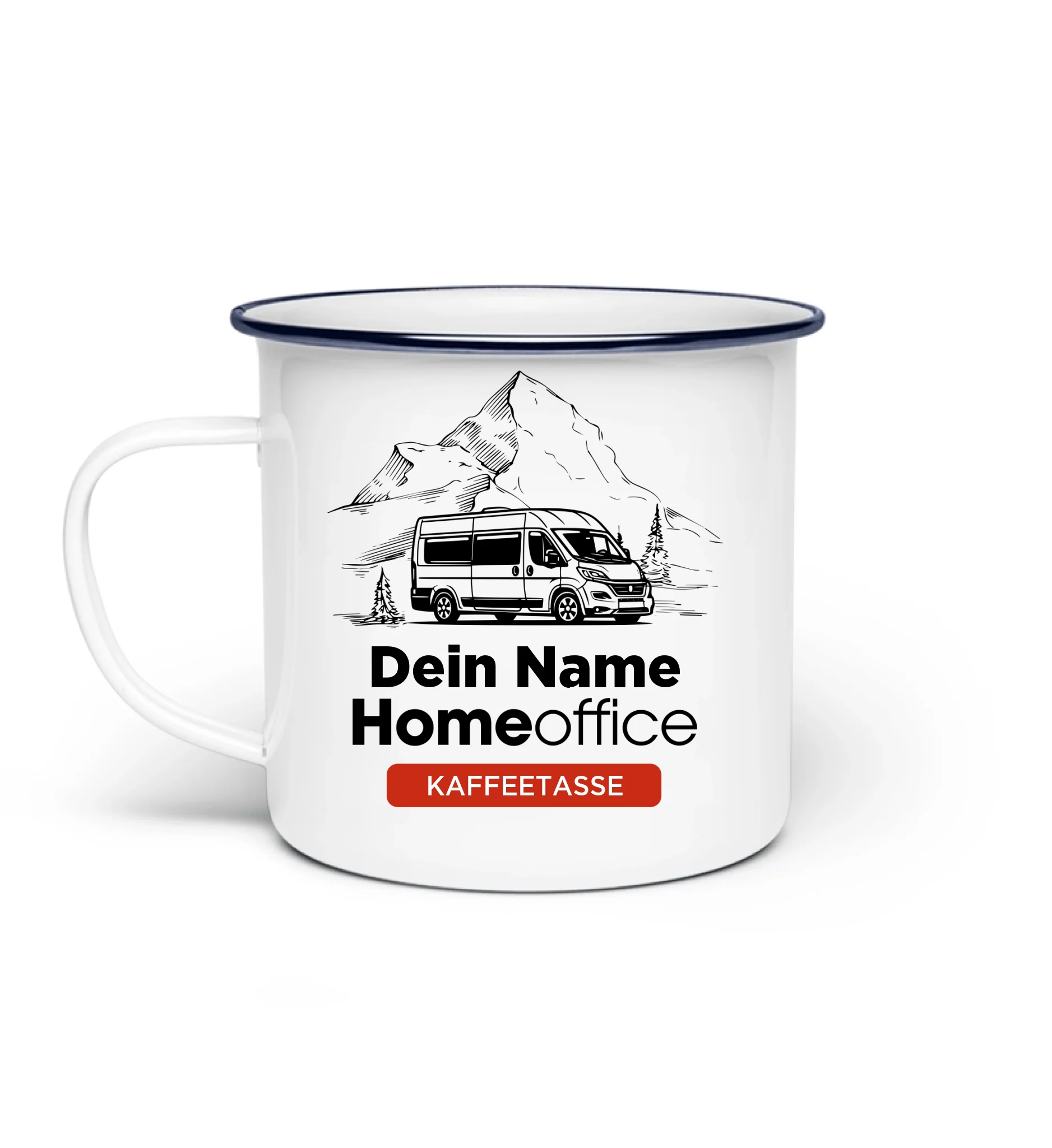 Homeoffice - Emaile Kaffeetasse - Personalisierbar