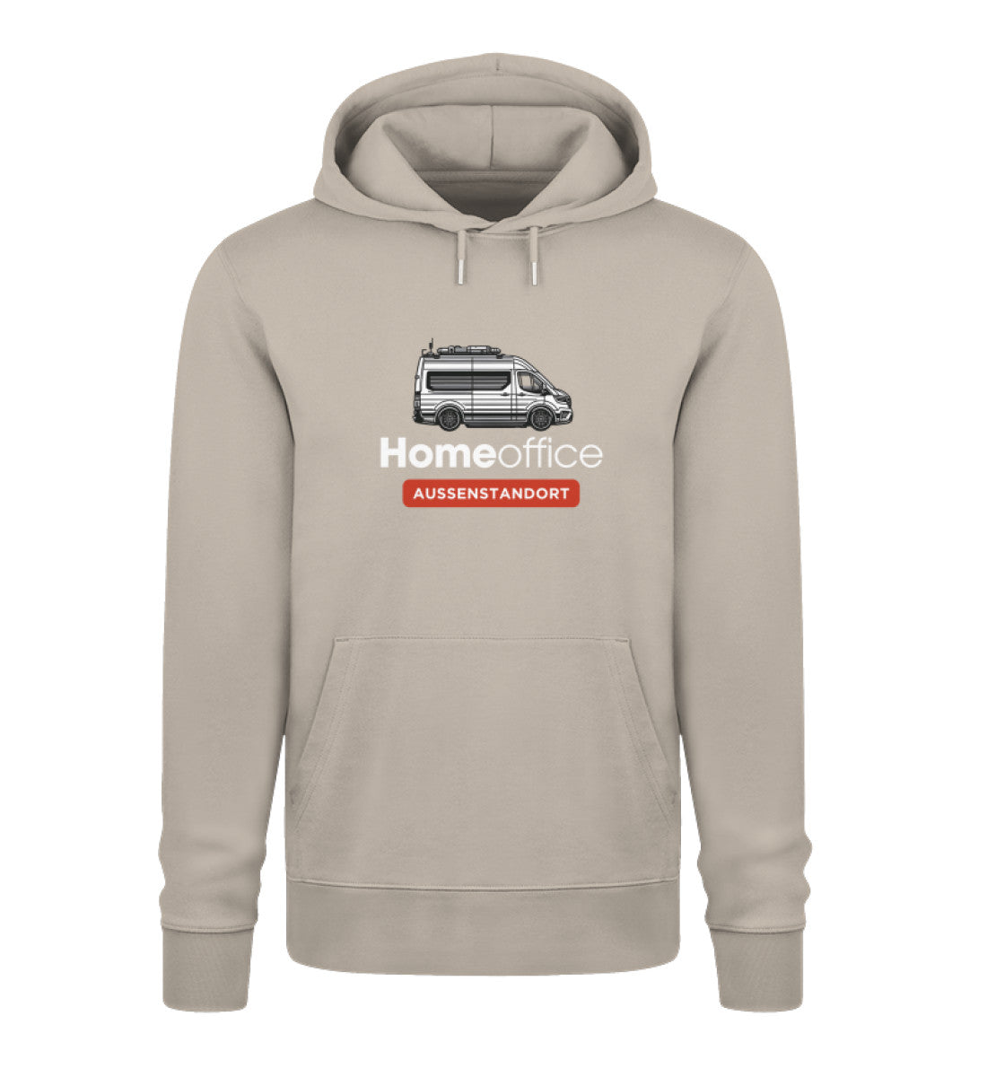 Vanlife Homeoffice - Herren Organic Hoodie - LazyDonkeyDesign 