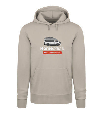Vanlife Homeoffice - Herren Organic Hoodie - LazyDonkeyDesign 