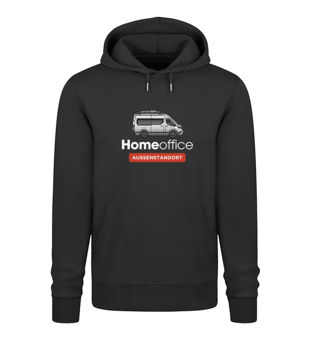 Vanlife Homeoffice - Herren Organic Hoodie - LazyDonkeyDesign 