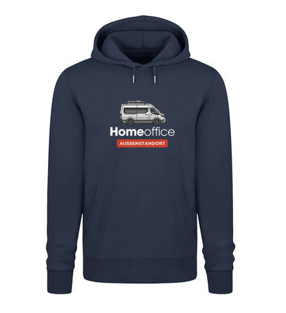 Vanlife Homeoffice - Herren Organic Hoodie - LazyDonkeyDesign 