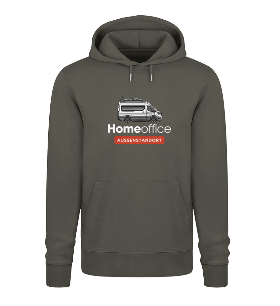 Vanlife Homeoffice - Herren Organic Hoodie - LazyDonkeyDesign 