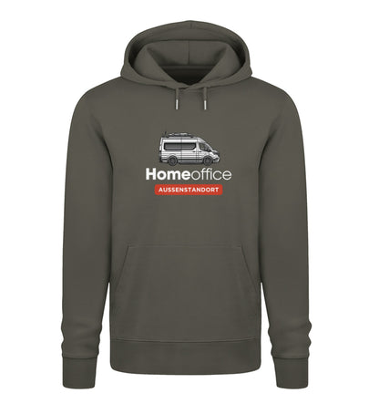 Vanlife Homeoffice - Herren Organic Hoodie - LazyDonkeyDesign 