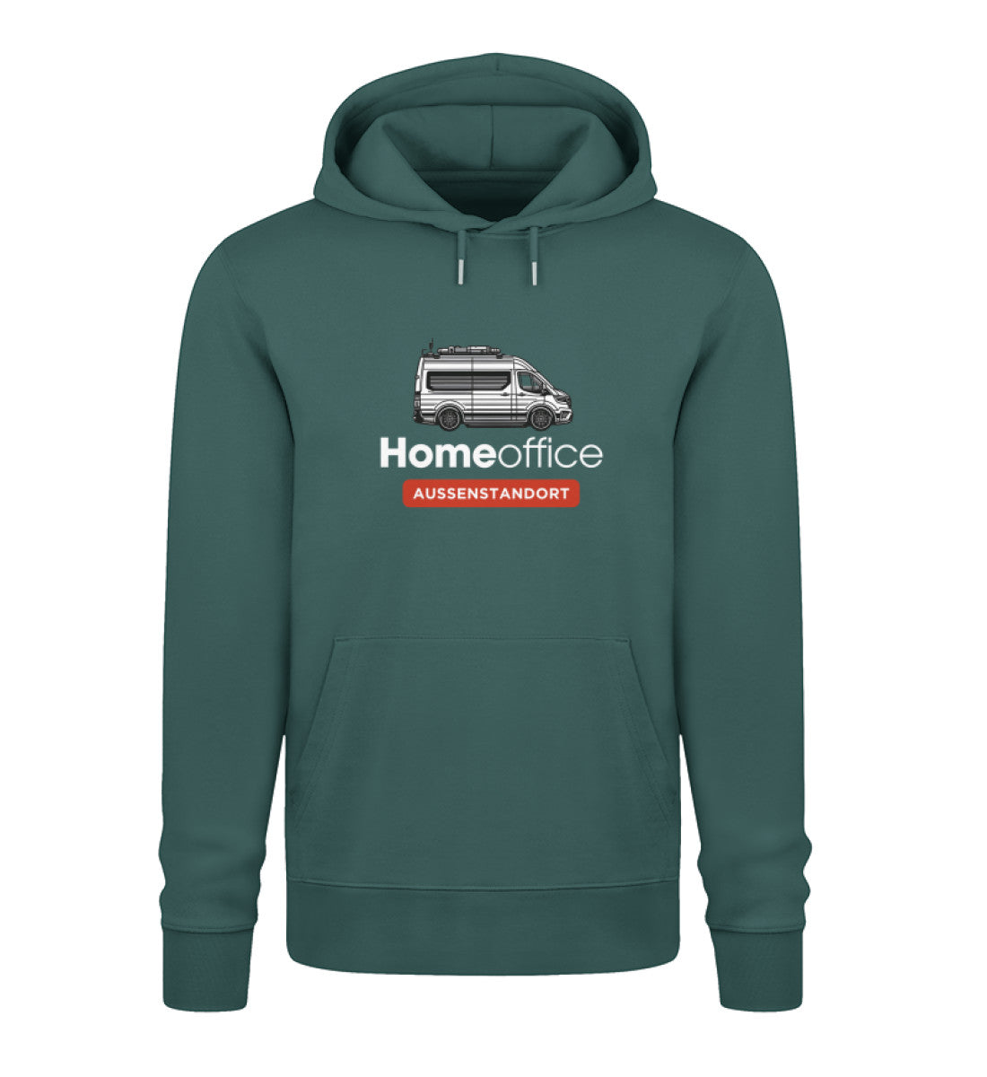 Vanlife Homeoffice - Herren Organic Hoodie - LazyDonkeyDesign 