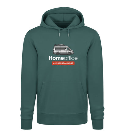 Vanlife Homeoffice - Herren Organic Hoodie - LazyDonkeyDesign 