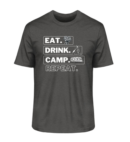 Camping Kreislauf - Herren Organic Shirt - Wohnwagen - LazyDonkeyDesign 