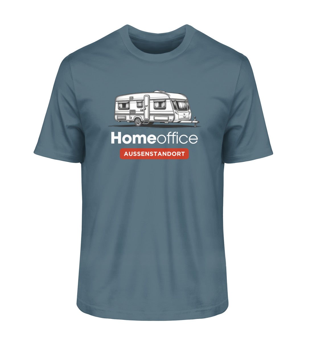 Wohnwagen Homeoffice - Herren Organic Shirt - LazyDonkeyDesign 