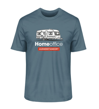 Wohnwagen Homeoffice - Herren Organic Shirt - LazyDonkeyDesign 