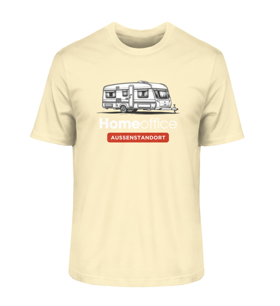 Wohnwagen Homeoffice - Herren Organic Shirt - LazyDonkeyDesign 