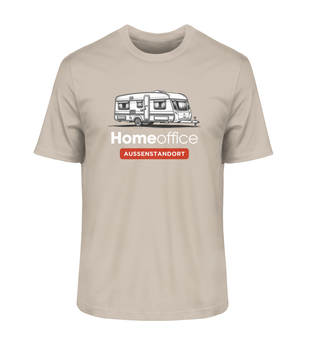 Wohnwagen Homeoffice - Herren Organic Shirt - LazyDonkeyDesign 