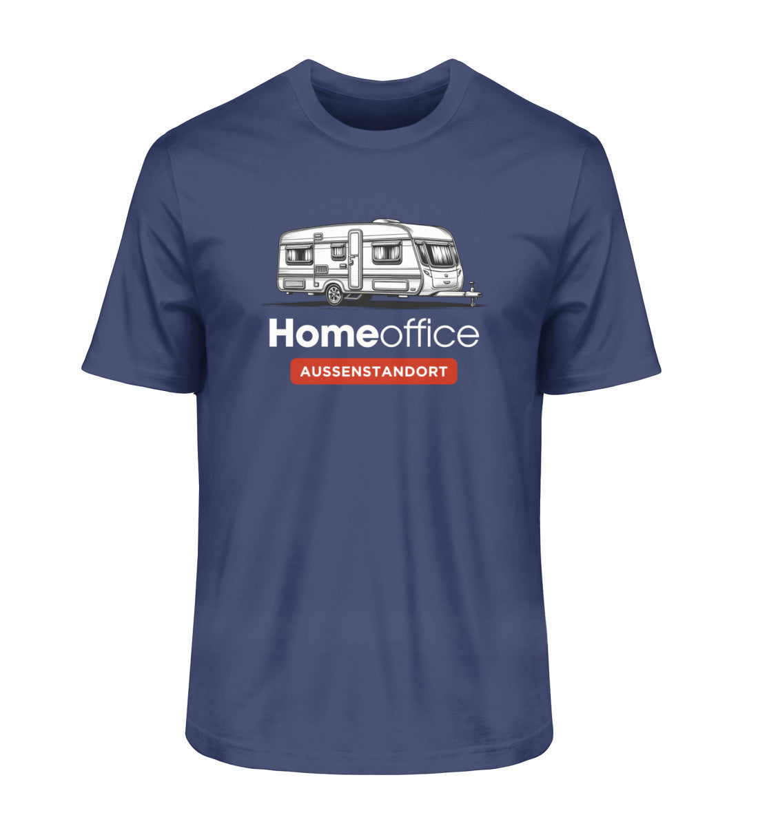 Wohnwagen Homeoffice - Herren Organic Shirt - LazyDonkeyDesign 