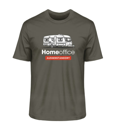 Wohnwagen Homeoffice - Herren Organic Shirt - LazyDonkeyDesign 