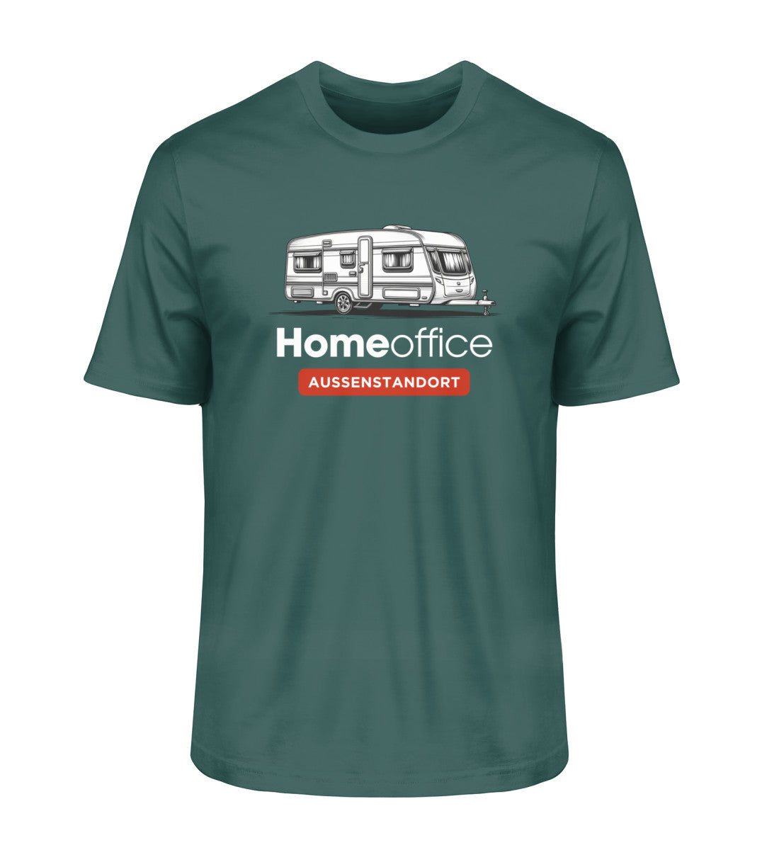 Wohnwagen Homeoffice - Herren Organic Shirt - LazyDonkeyDesign 