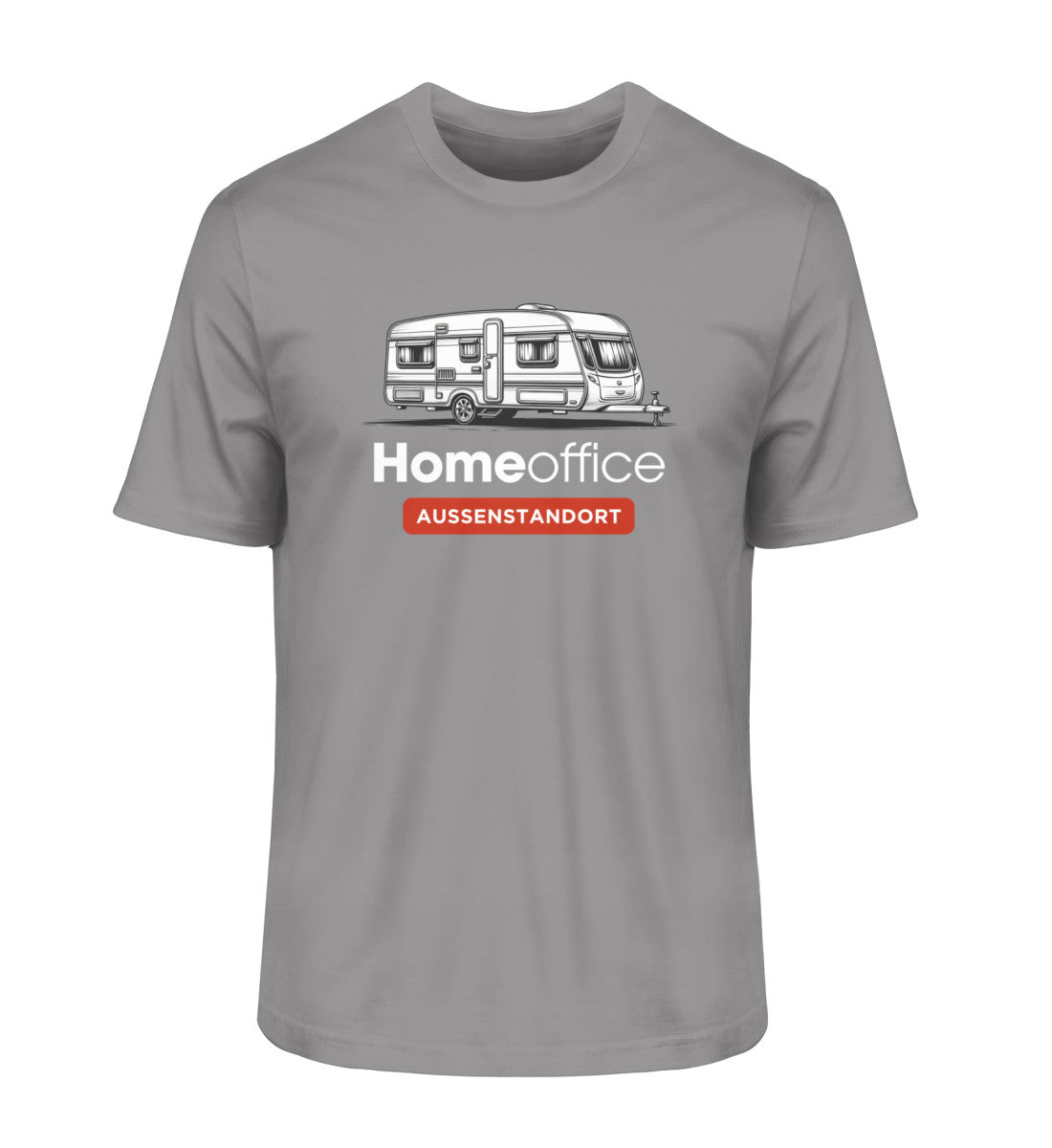 Wohnwagen Homeoffice - Herren Organic Shirt - LazyDonkeyDesign 