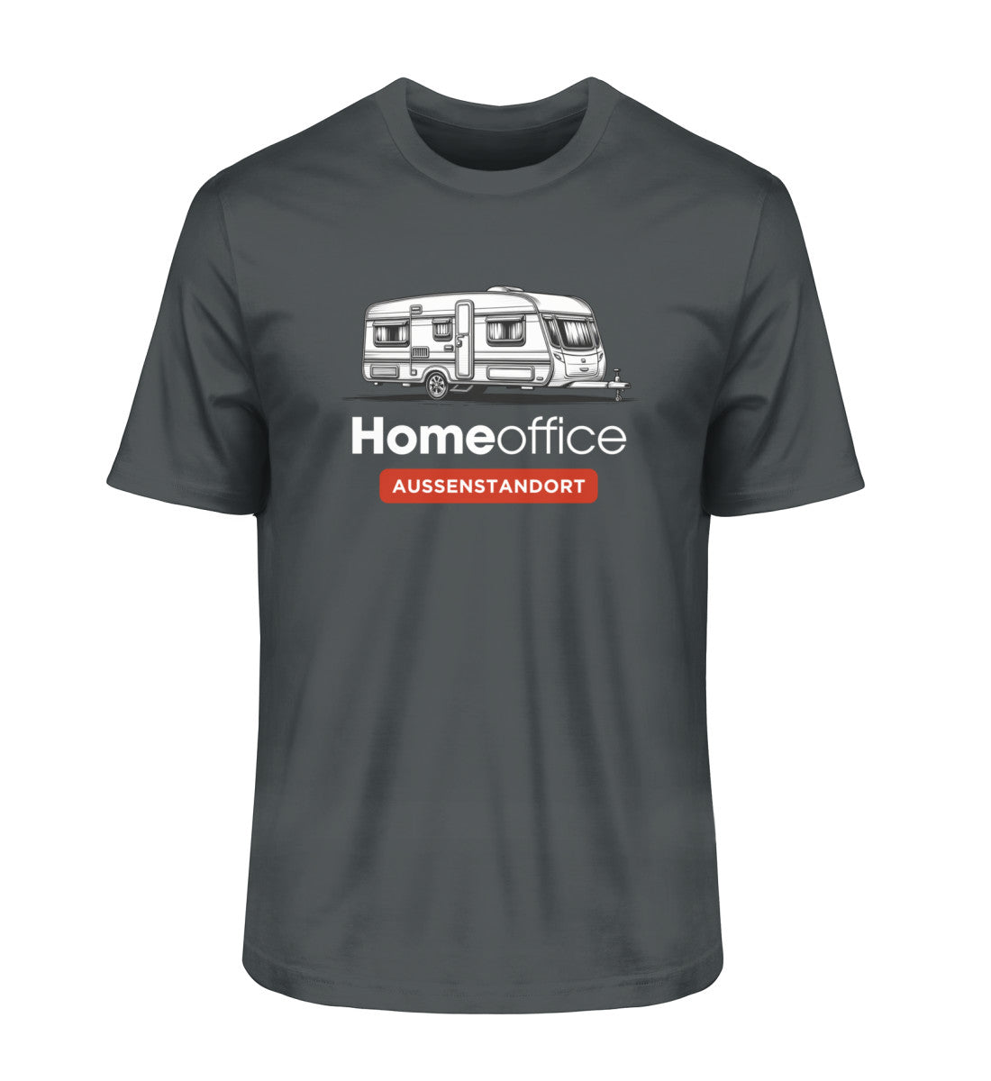 Wohnwagen Homeoffice - Herren Organic Shirt - LazyDonkeyDesign 