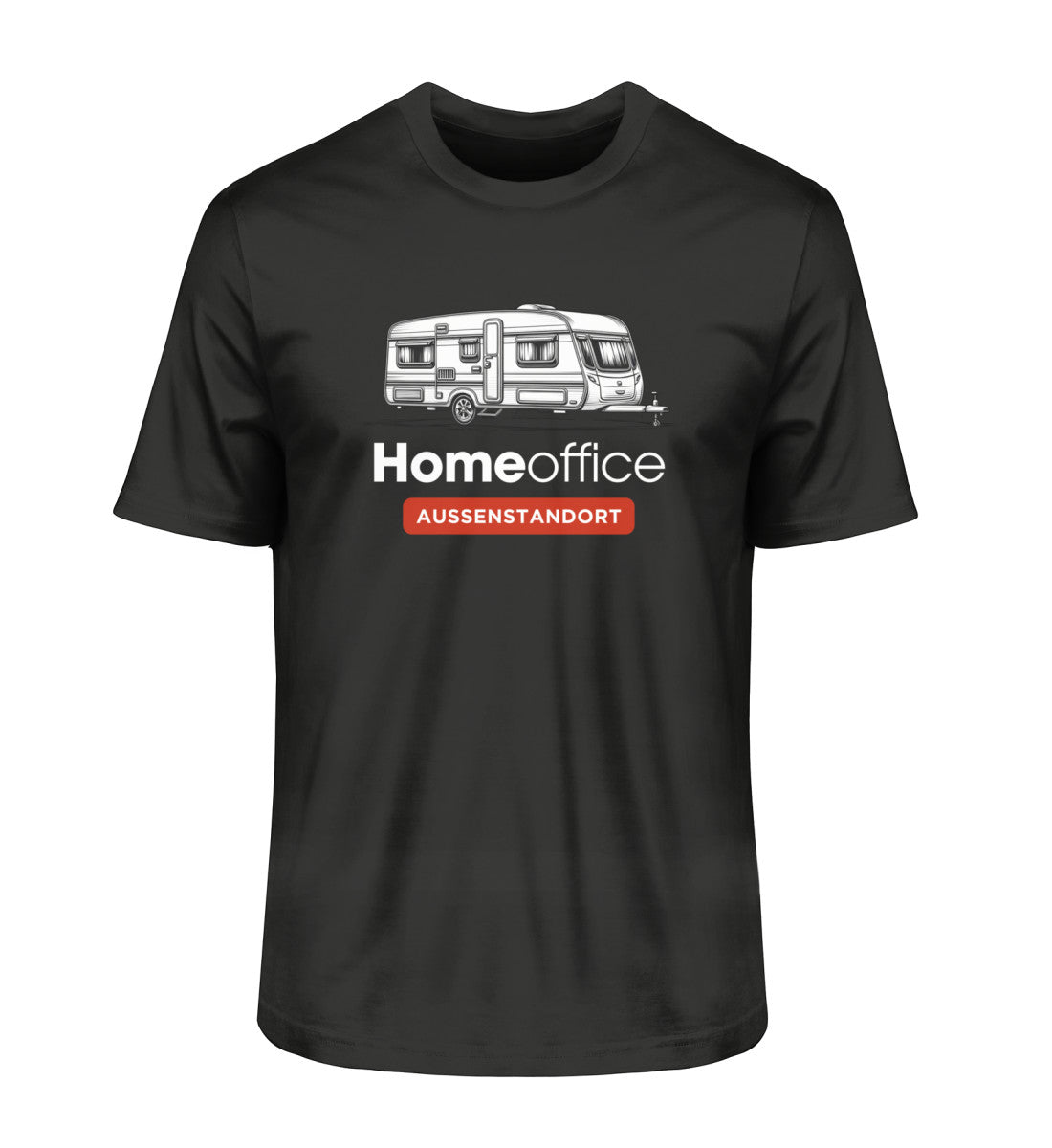 Wohnwagen Homeoffice - Herren Organic Shirt - LazyDonkeyDesign 