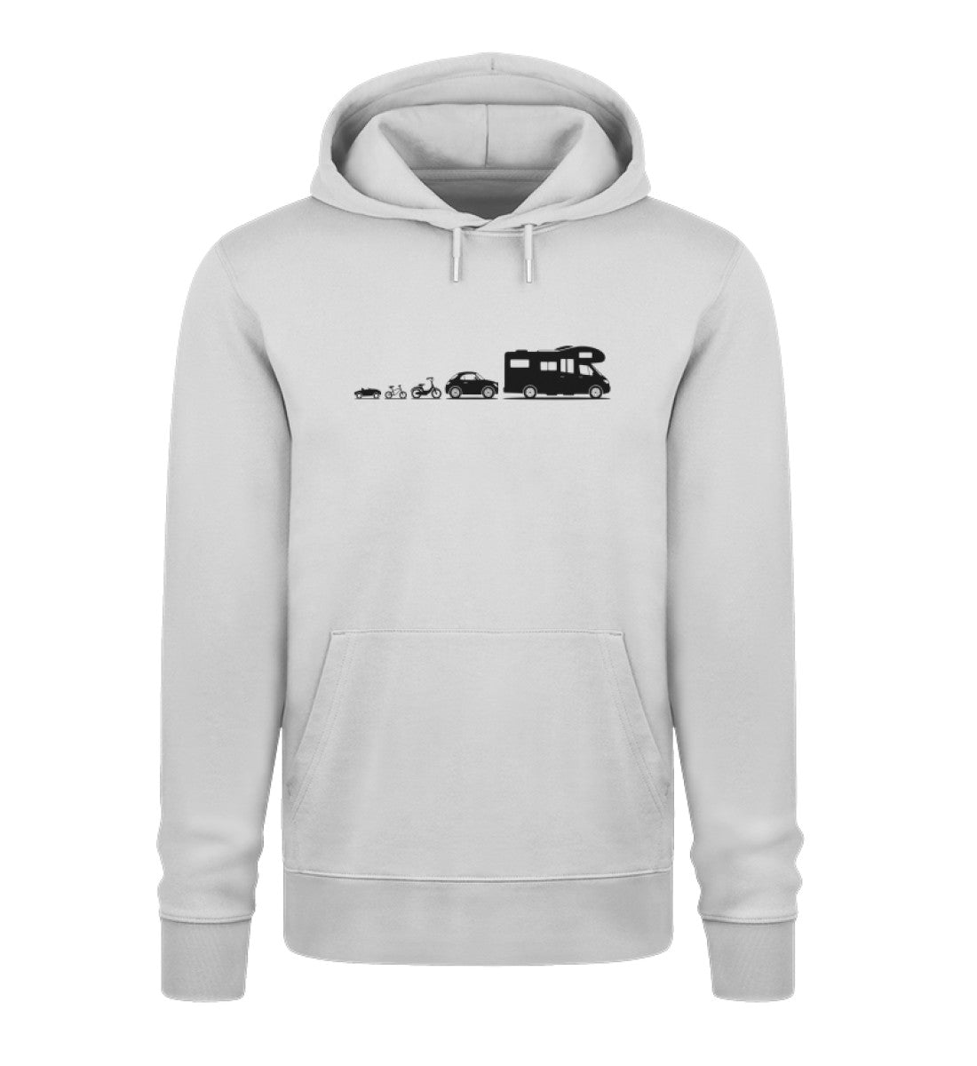 Evolution Wohnmobil - Herren Organic Hoodie - LazyDonkeyDesign 